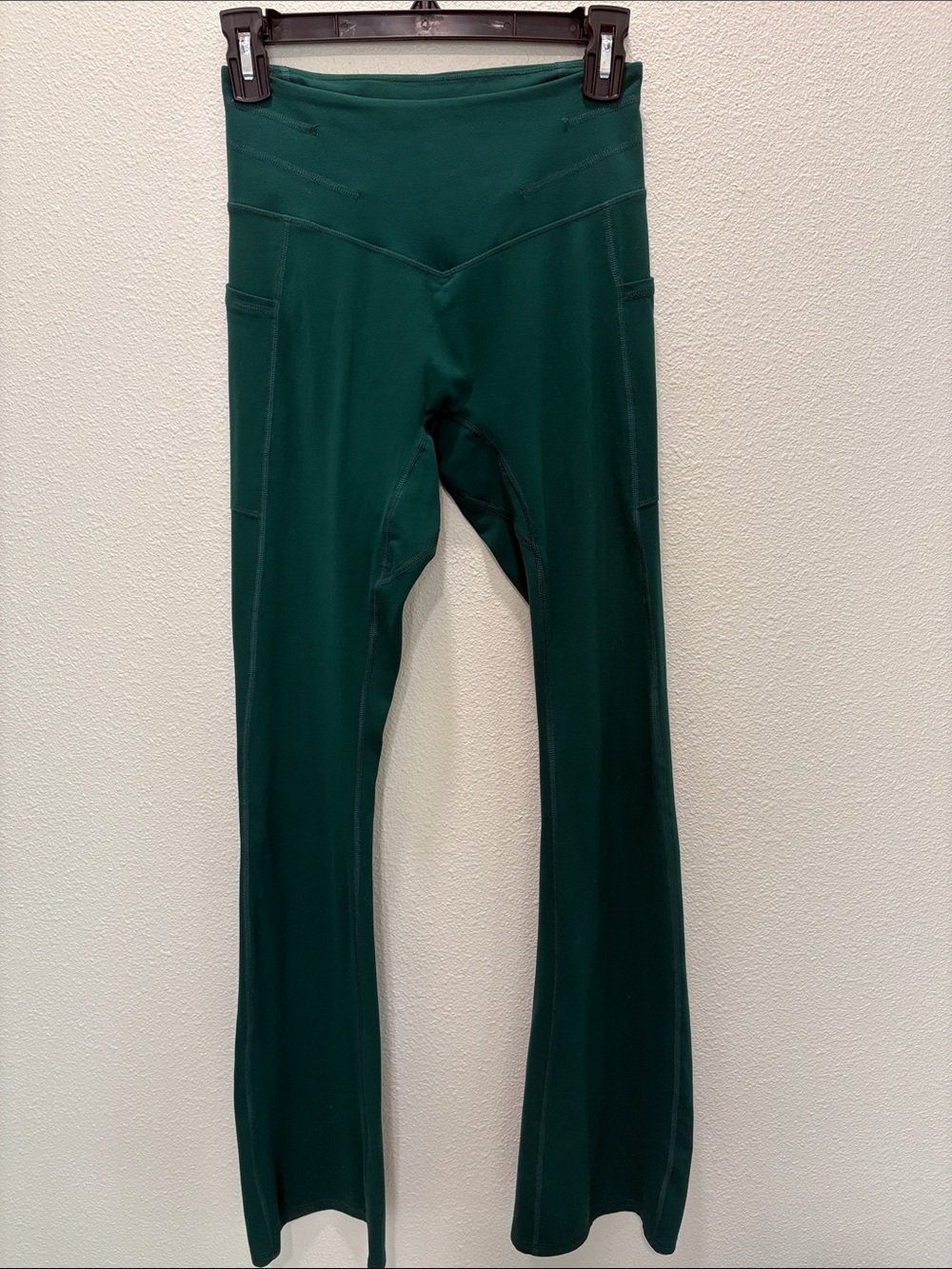 Free People Movement Never Better Green Flared Leggings